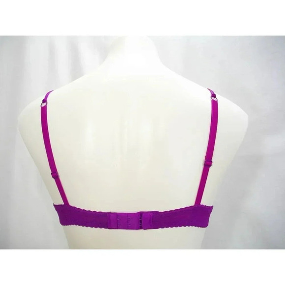 Cosabella Amore 254-6085 Ruffled Trim Push Up Underwire 32B Purple  Excellent Pr - Picture 4 of 4